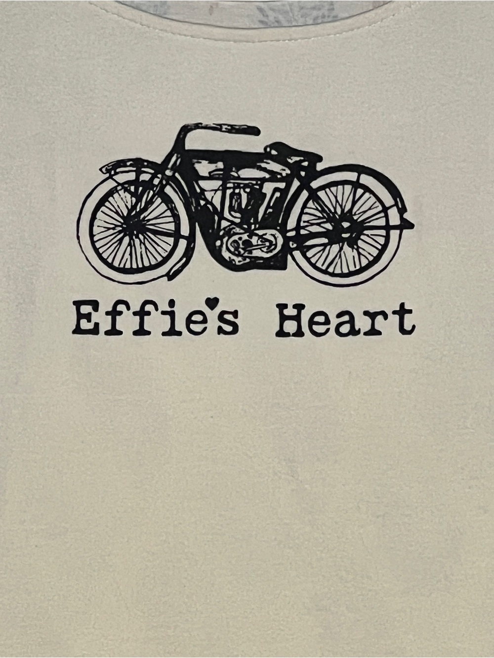 EFFIE'S HEART Split Print Bicycle Graphic Multicolor Leaf Tee Top Medium M - Picture 4 of 10